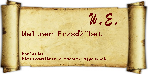 Waltner Erzsébet névjegykártya