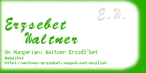 erzsebet waltner business card